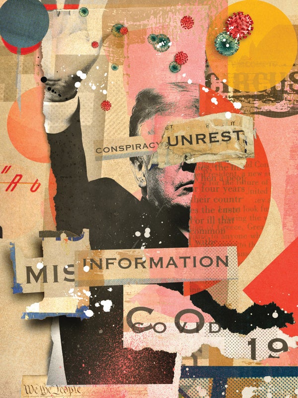 Misinformation art illustration